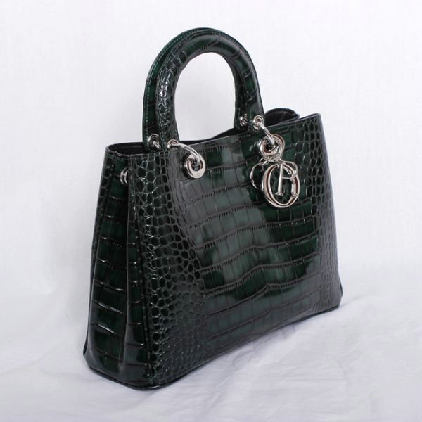 small Christian Dior diorissimo original bag 44374 darkgreen